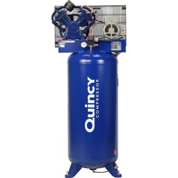 Quincy Reciprocating Air Compressor 5HP 230V 60 Gallon Vertical