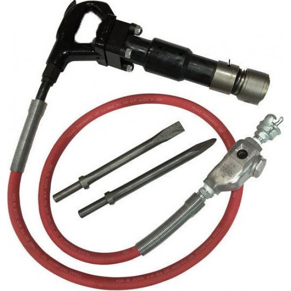 Texas Pneumatic Tools 3 In. Stroke 4-Bolt Round Bushing Chipping Hammer