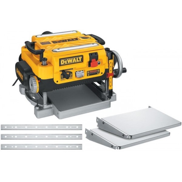 DEWALT Thickness Planer 13in 2 Speed 3 Knife Kit with Tables and Replacement Knives