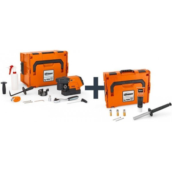 Fein MAGFORCE 90 Mag Drill with HSS ID TIN Cutter Set