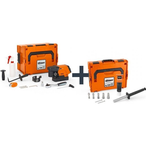 Fein MAGFORCE 90 Mag Drill with Steel TCT Cutter Set