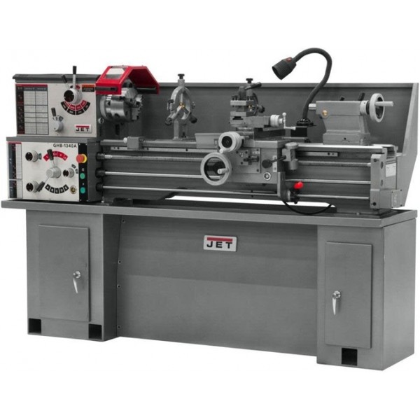 JET GHB-1340A Lathe with Collet Closer & Taper Attachment