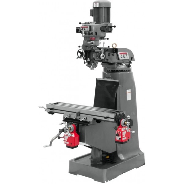 JET JTM-1 Mill with X Powerfeed and Y Powerfeed Installed