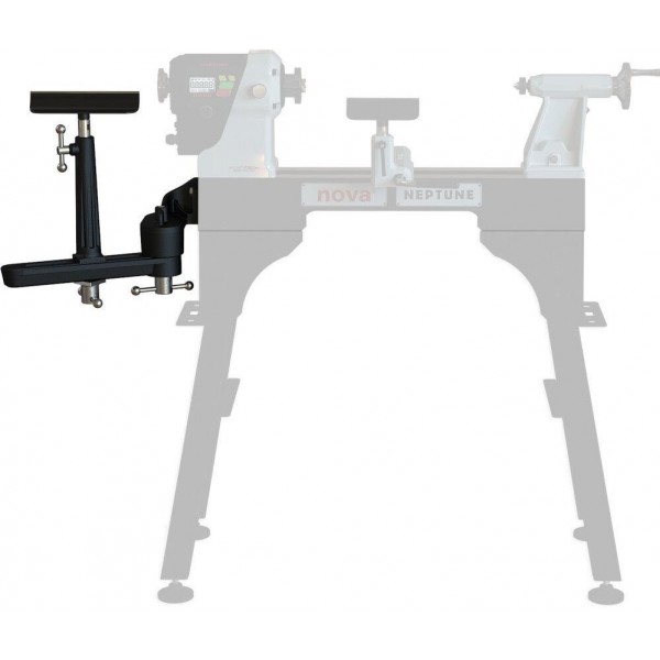 Nova Neptune Solid Cast Iron Swing Away Outrigger for lathes