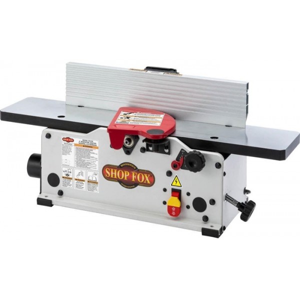 Shop Fox Benchtop Jointer 6 Inch 1-1/2HP Spiral-Style Cutterhead