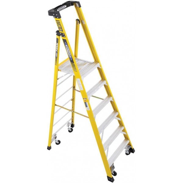 Werner Podium 6-ft Fiberglass 375-lb Type IAA Platform Ladder