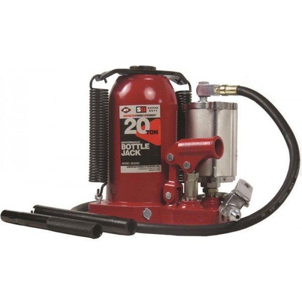 American Forge Air/Hydraulic Bottle Jack with Welded Tank and Frame 20 Ton