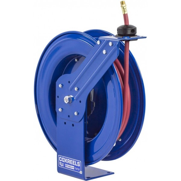 Coxreels Hose Reel Low Pressure Spring Rewind with Super Hub 3/8in ID 100' 300 PSI