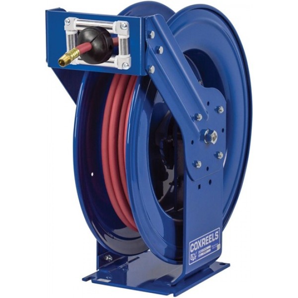 Coxreels Hose Reel Supreme Duty Spring Rewind for Air/Water 1in ID 50' Hose 300 PSI