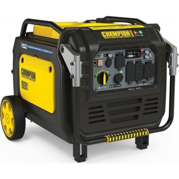 Champion Power Equipment 8500 Watt Inverter Generator Electric Start Dual Fuel with CO Shield