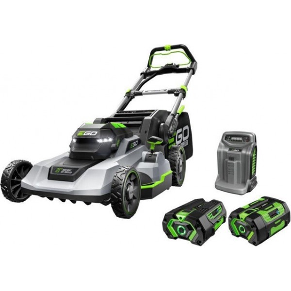 EGO 21 Inch Self-Propelled Mower Touch Drive with Charger, 4.0Ah & 6.0Ah Batteries