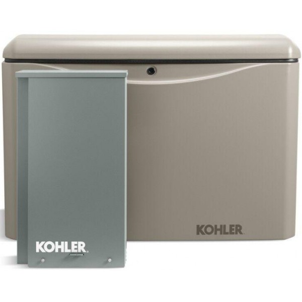 Kohler Power 120/240V 1 Phase 20 kW Home Standby Generator with Transfer Switch