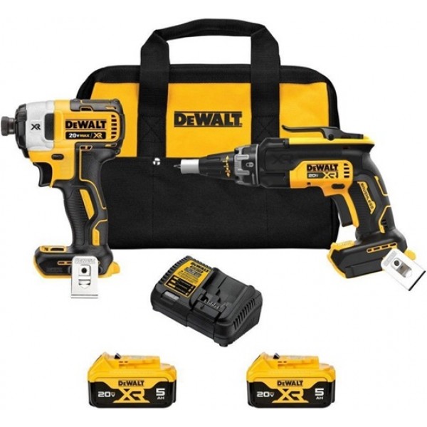 DEWALT 20V MAX XR Drywall Screwgun & Impact Driver Combo Kit