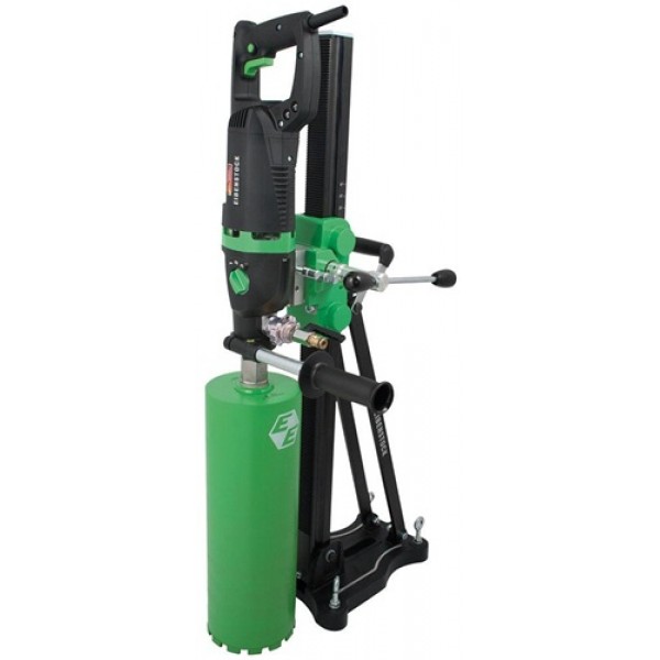 CS Unitec 120V 3-Speed Hand Held Wet/Dry Diamond Core Drill for Concrete with Anchor/Vacuum Stand & Pump Kit
