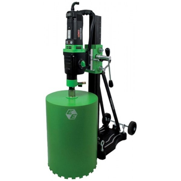 CS Unitec 3-Speed 14 Inch 120V Wet Core Drill with Easy Mount Anchor/Vacuum Stand & Vacuum Pump