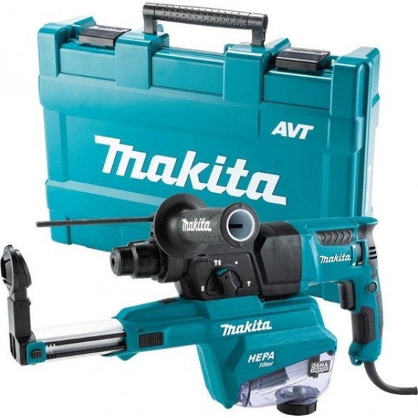 Makita 1 Inch SDS-PLUS AVT Rotary Hammer, HEPA Dust Extractor Pistol Grip