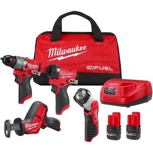 Milwaukee M12 FUEL 4-Tool Combo Kit
