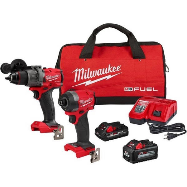 Milwaukee M18 FUEL 2-Tool Combo Kit with High Output Batteries