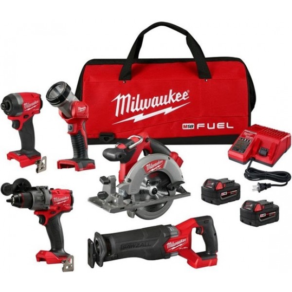 Milwaukee M18 FUEL 5 Tool Combo Kit