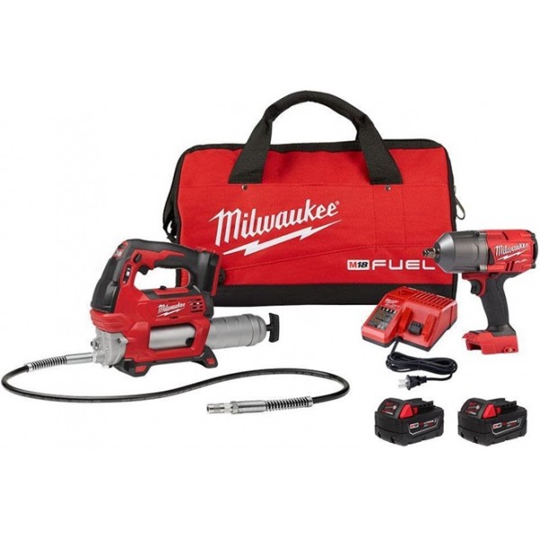 Milwaukee M18 FUEL HTIW with Grease Gun Kit