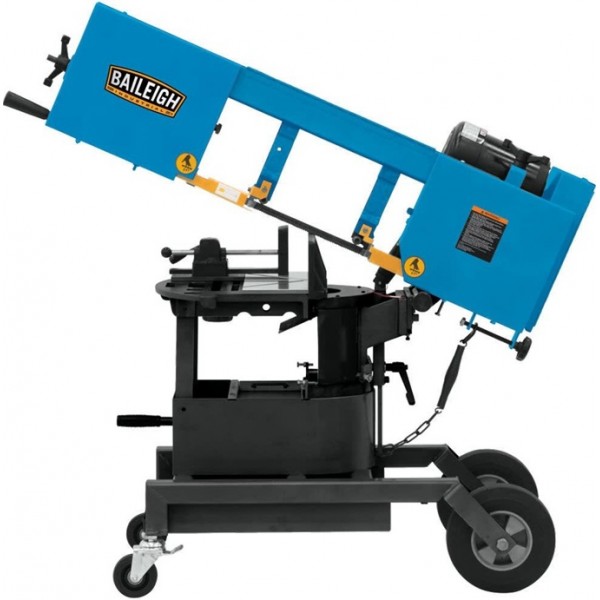Baileigh BS-10VS 10 Inch Portable EVS Dual Mitering Bandsaw