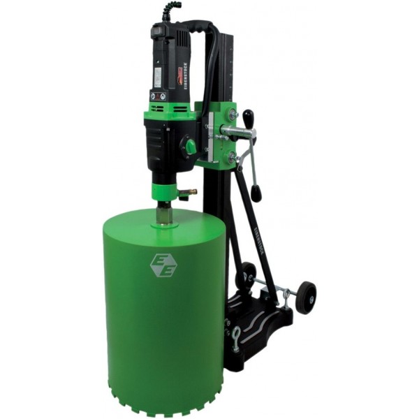 CS Unitec 3-Speed 14 Inch 120V Wet Core Drill with Easy Mount Anchor/Vacuum Stand & Vacuum Pump