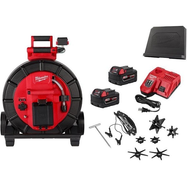 Milwaukee M18 200 Ft. Mid-Stiff Modular Pipeline Inspection System Kit
