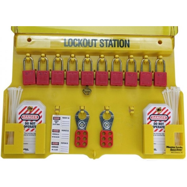 Ideal Industries Ten-Lock Station, Includes Locks, Tags and Hasps Ideal Industries Ten-Lock Station, Includes Locks, Tags and Hasps