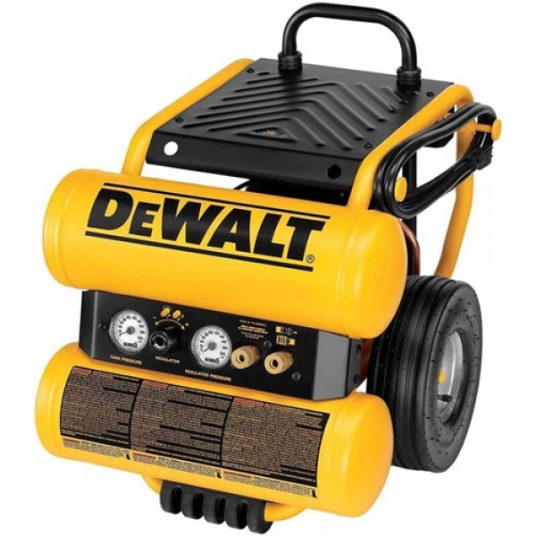 DEWALT Heavy-Duty 1.1 HP 4 Gallon Electric Air Compressor (D55154)