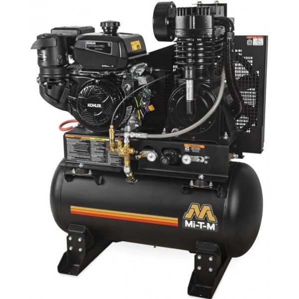 Mi T M 30 Gallon Stationary Gas Air Compressor 14.0 HP Kohler OHV engine