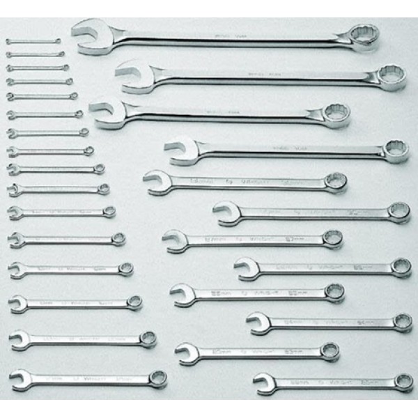 Wright Tool 28 pc. 12 Pt. Metric Combination Wrench Set 6 mm to 50 mm