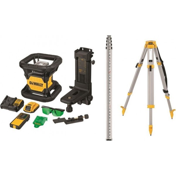 DEWALT 20V MAX Green Tough Rotary Laser Kit