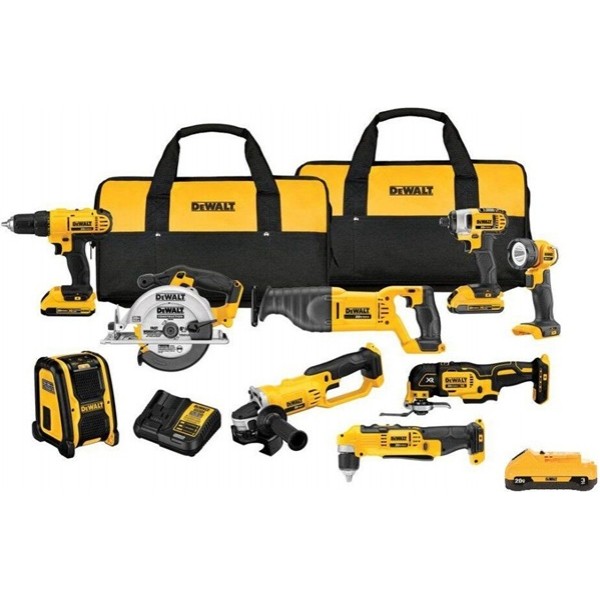 DEWALT 20V Max 9 Tool Combo Kit with Soft Case Bundle