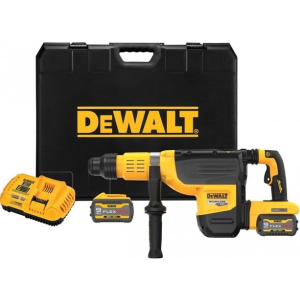 DEWALT 60V MAX Rotary Hammer SDS MAX Combination Kit 2in Brushless