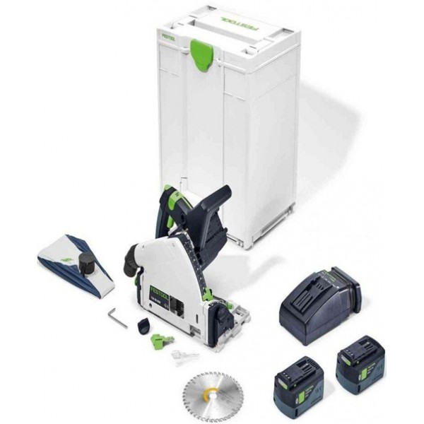 Festool 18V Battery Powered Plunge Cut Cordless Track Saw Kit
