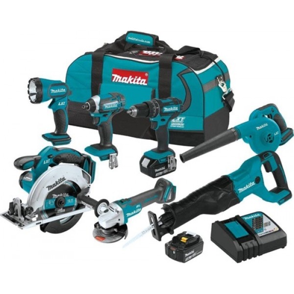 Makita 18V LXT Lithium-Ion Cordless 7-Pc. Combo Kit (3.0Ah) image