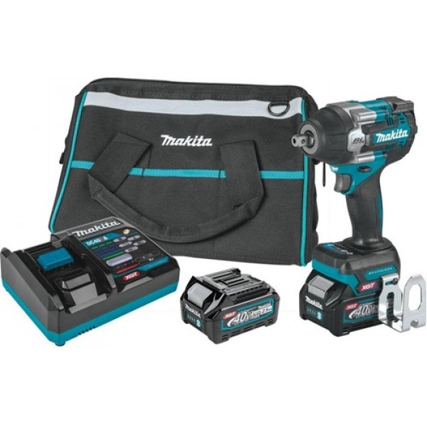 Makita 40V max XGT Impact Wrench Kit 1/2in Sq Drive with Detent Anvil