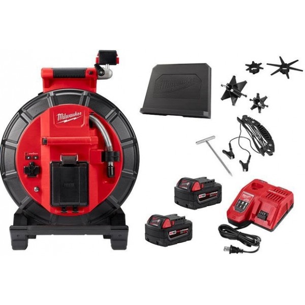 Milwaukee M18 120 Ft. Mid-Stiff Modular Pipeline Inspection System Kit