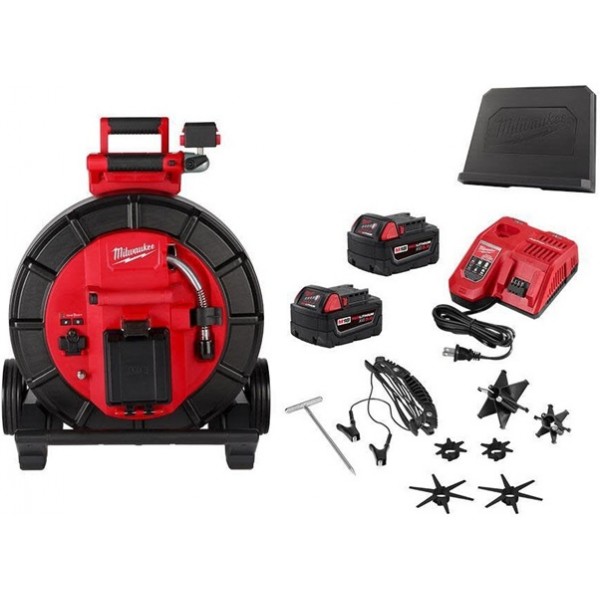 Milwaukee M18 200 Ft. Mid-Stiff Modular Pipeline Inspection System Kit