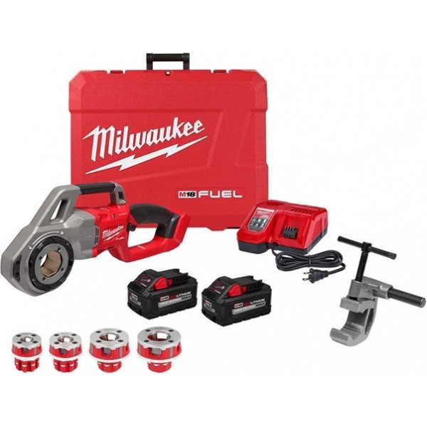 Milwaukee M18 FUEL Compact Pipe Threader ONE KEY with 1/2inch - 1 1/4inch Die Heads
