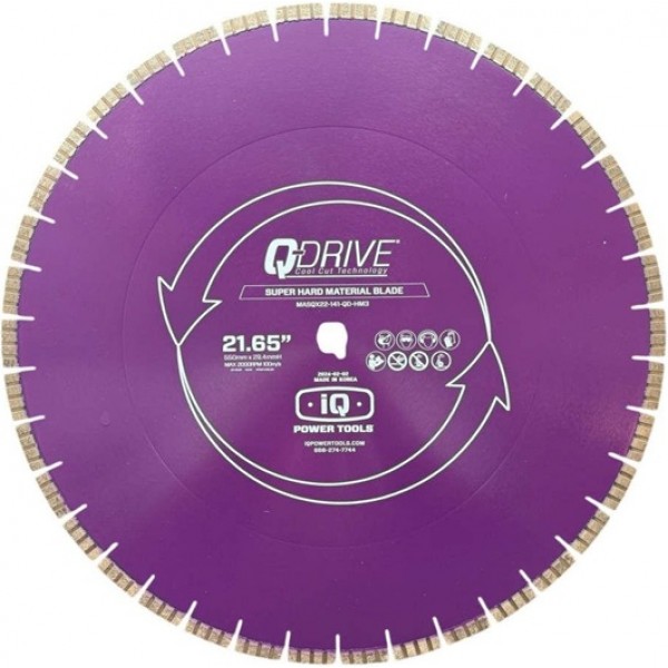 iQ Power Tools IQ 21.65 Inch Q-Drive Arrayed Segmented Super Hard Material Blade