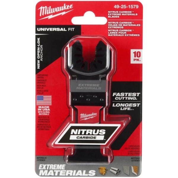 Milwaukee 1-3/8 Inch Carbide Oscillating Multi-Tool Blade Bundle, 50 Pieces